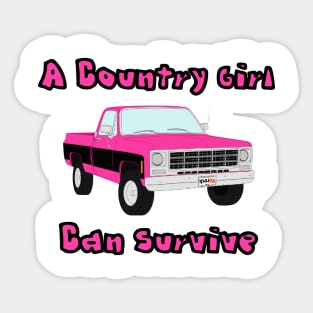 Country Girl Can Survive Sticker